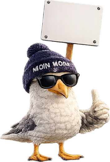 Norddeutsche Möwe als Maskottchen