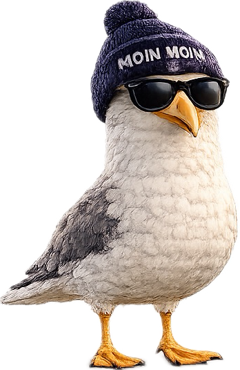 Norddeutsche Möwe als Maskottchen